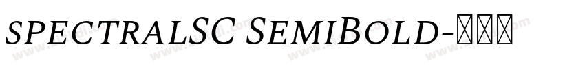spectralSC SemiBold字体转换 spectralSC SemiBold字体转换